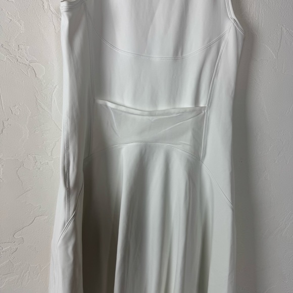 Athleta Dress Ace Tennis Athletic Workout Golf Running Solid White Zip Down Knit - Picture 4 of 7